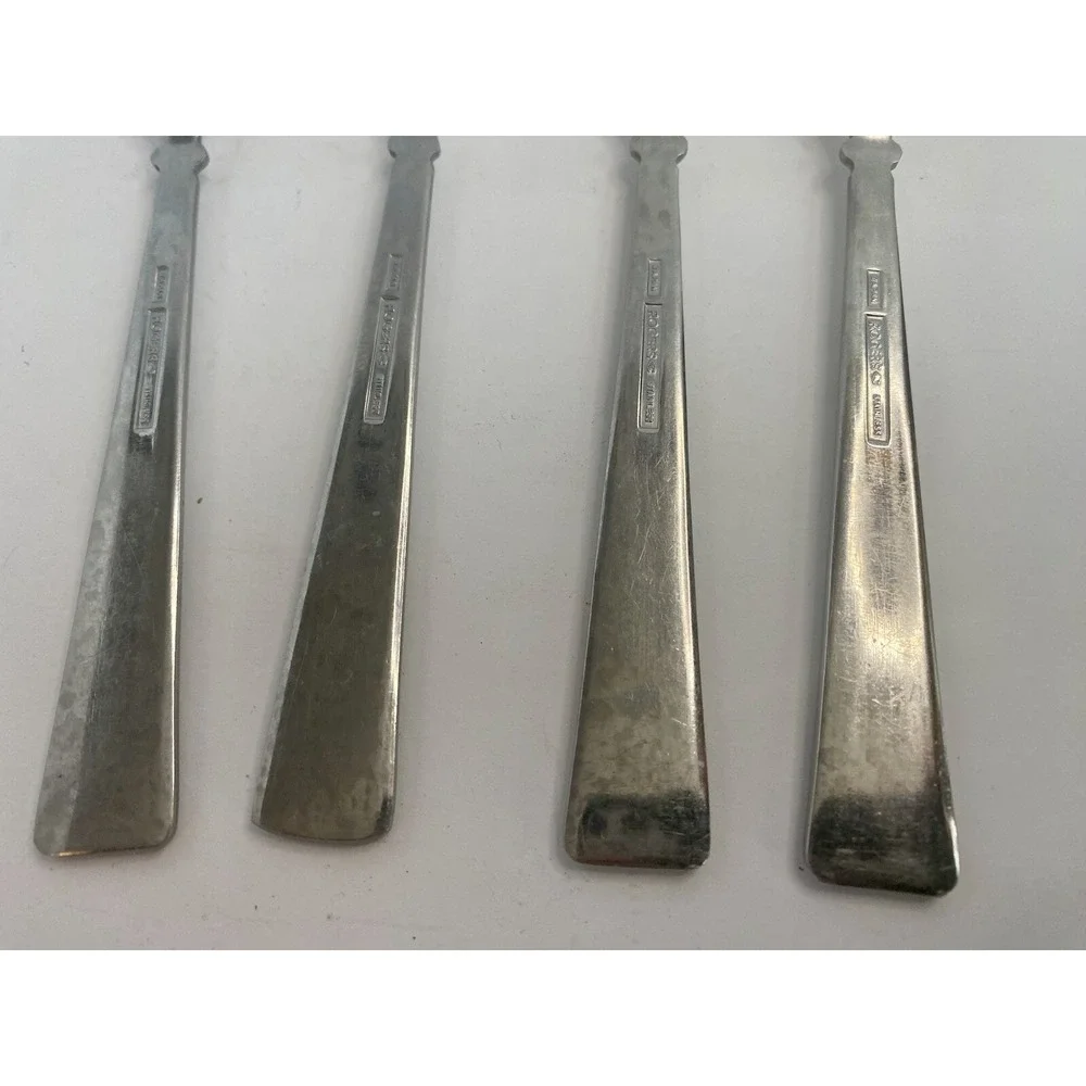 Salad Forks Stanley Roberts Rogers SRB60 Japan Stainless Lot Of 4 Replacements